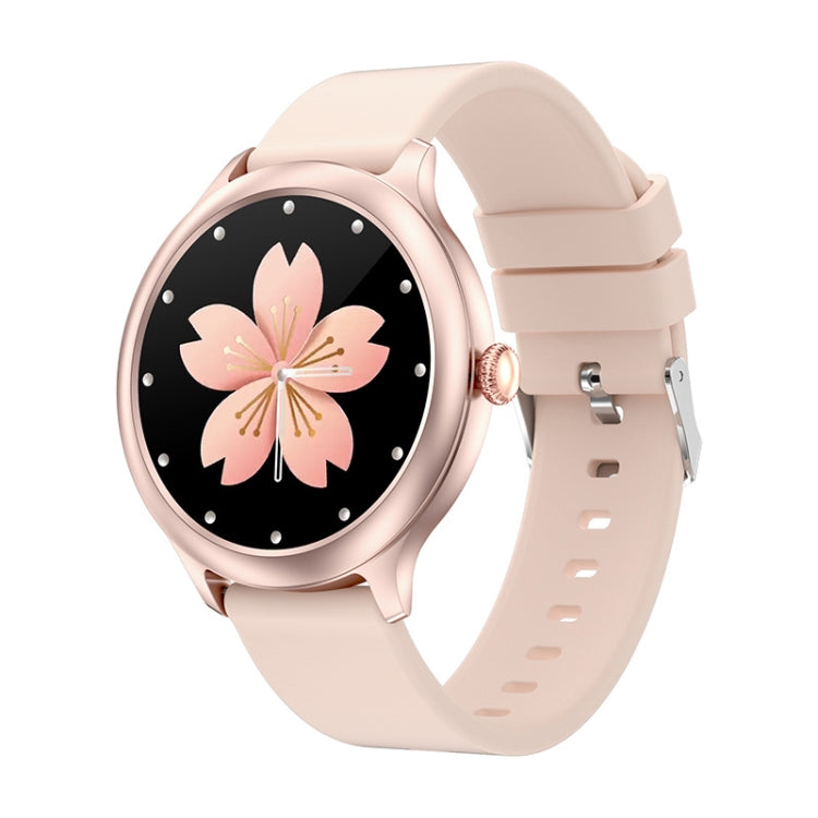 DK19 1.28 inch Color Screen Smart Watch, IP68 Waterproof,Silicone Watchband,Support Heart Rate Monitoring/Blood Pressure Monitoring/Blood Oxygen Monitoring/Sleep Monitoring/Predict Menstrual Cycle Intelligently