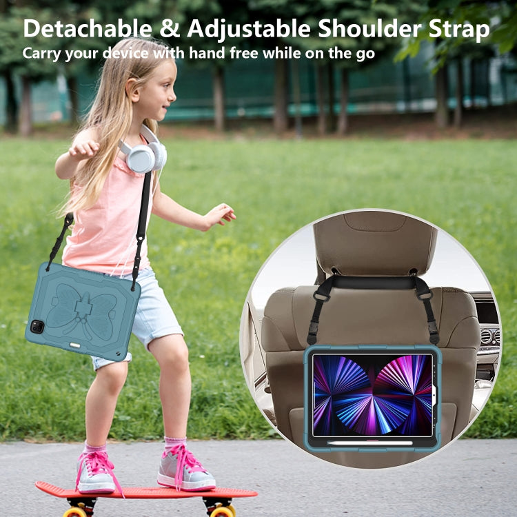 Pure Color PC + Silicone Anti-drop Tablet Tablet Case with Butterfly Holder & Pen Slot For iPad Pro 11 2018 & 2020 & 2021 & Air 2020 10.9