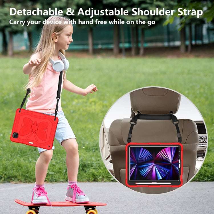 Pure Color PC + Silicone Anti-drop Tablet Tablet Case with Butterfly Holder & Pen Slot For iPad Pro 11 2018 & 2020 & 2021 & Air 2020 10.9