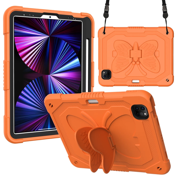 Pure Color PC + Silicone Anti-drop Tablet Tablet Case with Butterfly Holder & Pen Slot For iPad Pro 11 2018 & 2020 & 2021 & Air 2020 10.9