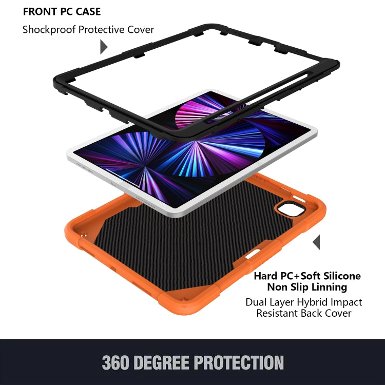 Pure Color PC + Silicone Anti-drop Tablet Tablet Case with Butterfly Holder & Pen Slot For iPad Pro 11 2018 & 2020 & 2021 & Air 2020 10.9