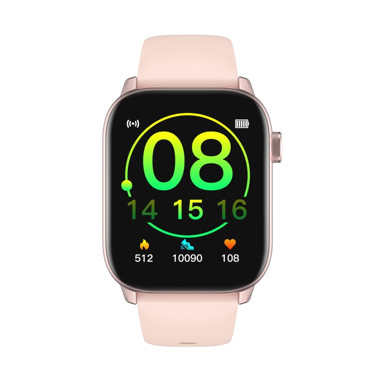 KW76 1.69 inch Color Screen Smart Watch, IP68 Waterproof,Support Heart Rate Monitoring/Blood Pressure Monitoring/Blood Oxygen Monitoring/Sleep Monitoring(Pink)