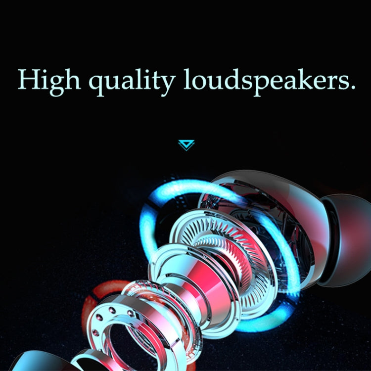 TWS-Y03 Bluetooth 5.2 Zero Delay Game Earphones with LED Digital Display Charging Box(Black)