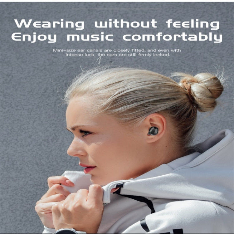 H3 TWS Wireless Bluetooth V5.0+EDR Stereo Music Bluetooth Headset with Charging Box