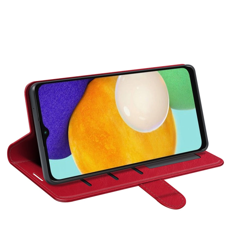 For Samsung Galaxy A13 5G R64 Texture Single Horizontal Flip Protective Case with Holder & Card Slots & Wallet& Photo Frame
