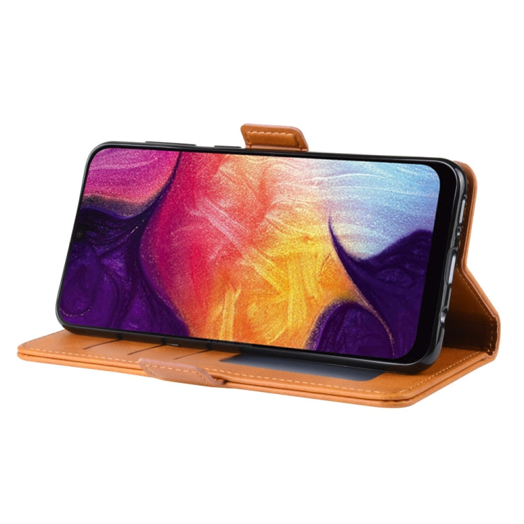 Dual-side Magnetic Buckle Horizontal Flip Leather Case for Galaxy A50, with Holder & Card Slots & Wallet & Photo Frame