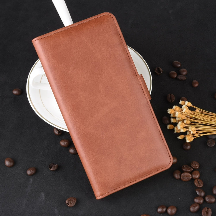 Dual-side Magnetic Buckle Horizontal Flip Leather Case for Galaxy A50, with Holder & Card Slots & Wallet & Photo Frame
