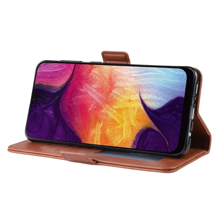 Dual-side Magnetic Buckle Horizontal Flip Leather Case for Galaxy A50, with Holder & Card Slots & Wallet & Photo Frame