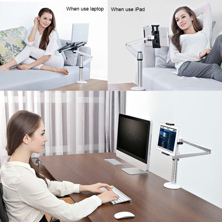 OA-1S 360 Degrees Rotation Arm Aluminum Alloy Tablet Laptop Stand