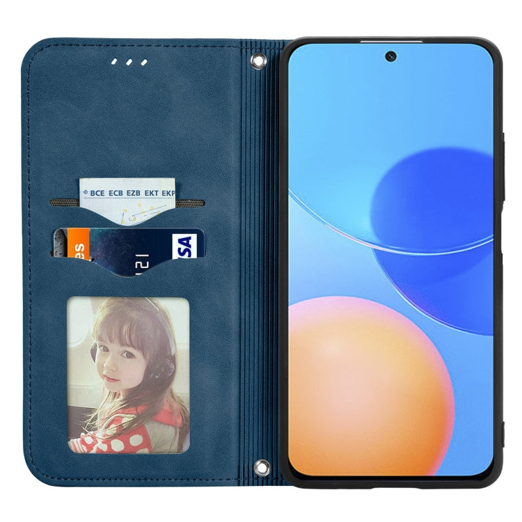 For Honor Play 5T Pro Retro Skin Feel Business Magnetic Horizontal Flip Leather Case With Holder & Card Slots & Wallet & Photo Frame