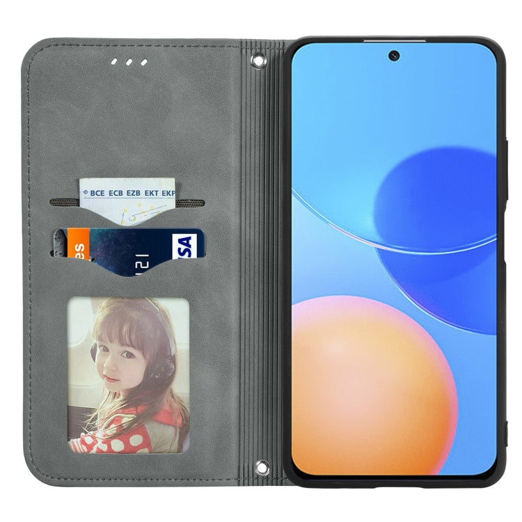 For Honor Play 5T Pro Retro Skin Feel Business Magnetic Horizontal Flip Leather Case With Holder & Card Slots & Wallet & Photo Frame