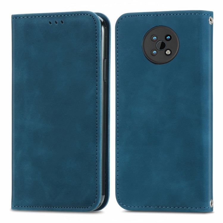 For Nokia G50 Retro Skin Feel Business Magnetic Horizontal Flip Leather Case With Holder & Card Slots & Wallet & Photo Frame