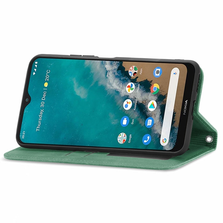 For Nokia G50 Retro Skin Feel Business Magnetic Horizontal Flip Leather Case With Holder & Card Slots & Wallet & Photo Frame