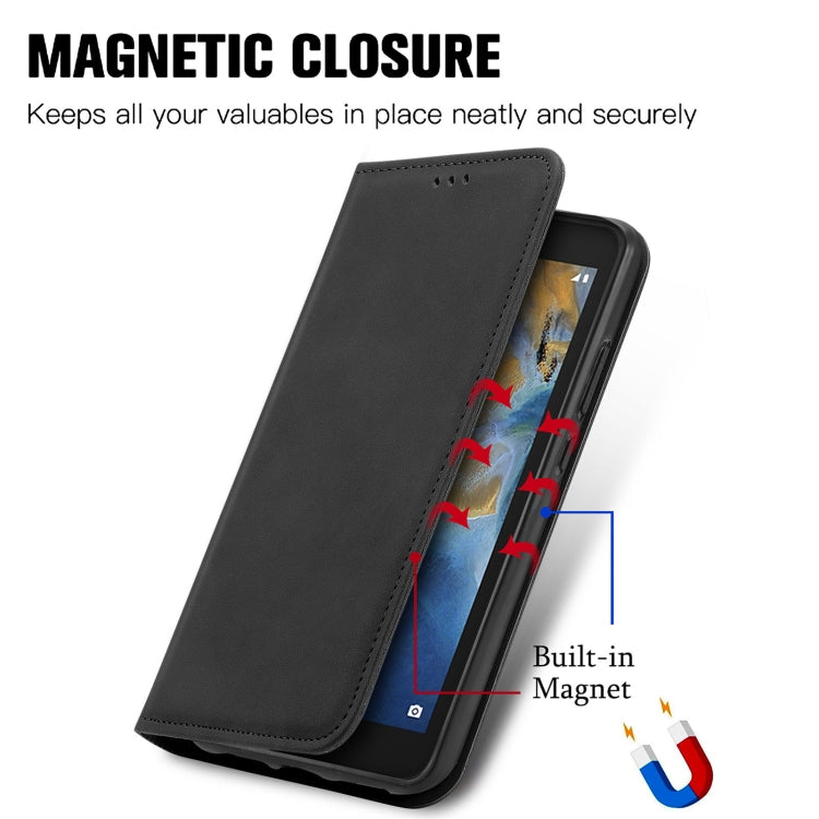 For ZTE Blade A31 Lite Retro Skin Feel Business Magnetic Horizontal Flip Leather Case With Holder & Card Slots & Wallet & Photo Frame