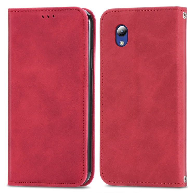 For ZTE Blade A31 Lite Retro Skin Feel Business Magnetic Horizontal Flip Leather Case With Holder & Card Slots & Wallet & Photo Frame