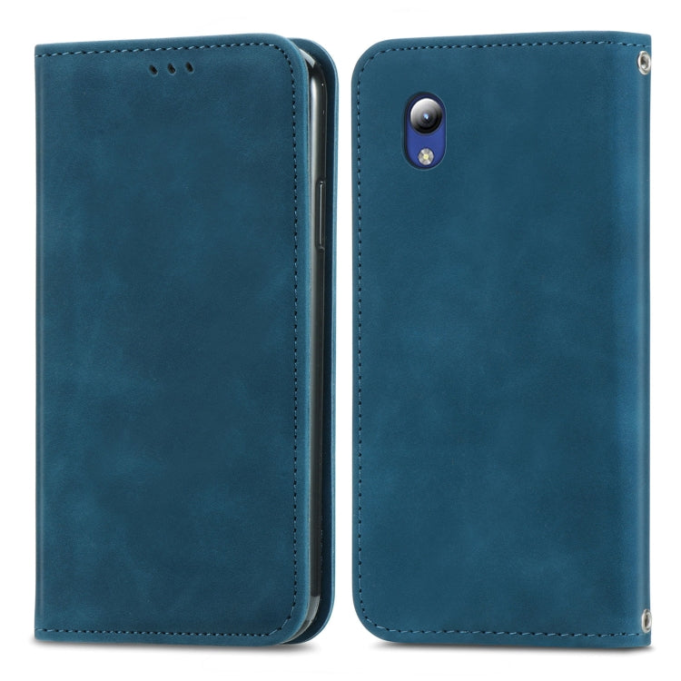 For ZTE Blade A31 Lite Retro Skin Feel Business Magnetic Horizontal Flip Leather Case With Holder & Card Slots & Wallet & Photo Frame