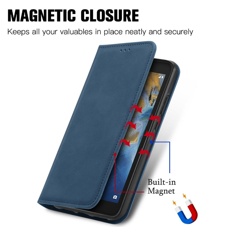 For ZTE Blade A31 Lite Retro Skin Feel Business Magnetic Horizontal Flip Leather Case With Holder & Card Slots & Wallet & Photo Frame