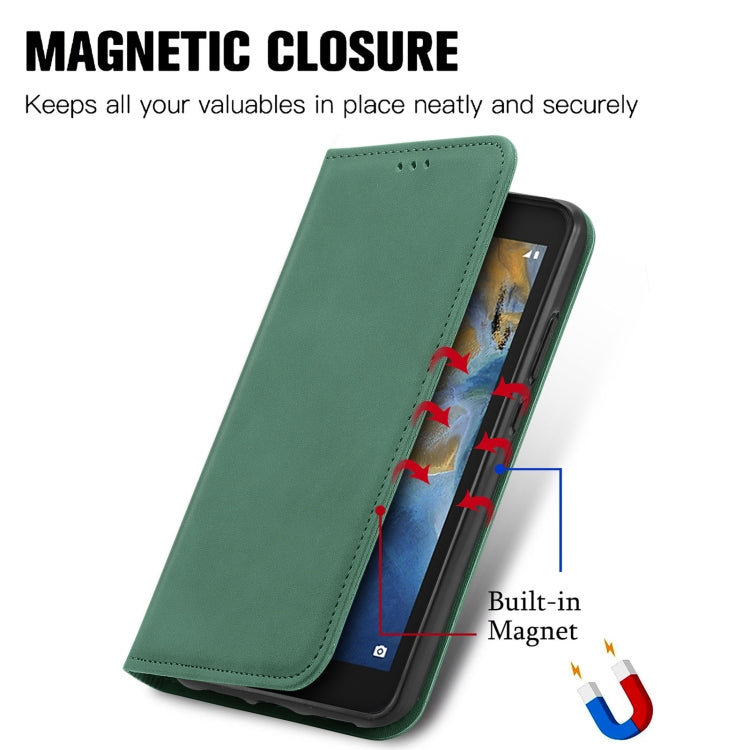 For ZTE Blade A31 Lite Retro Skin Feel Business Magnetic Horizontal Flip Leather Case With Holder & Card Slots & Wallet & Photo Frame