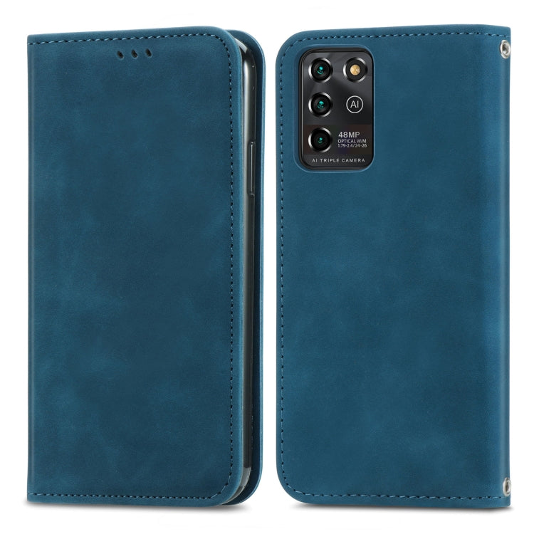 For ZTE V30 VITA Retro Skin Feel Business Magnetic Horizontal Flip Leather Case With Holder & Card Slots & Wallet & Photo Frame