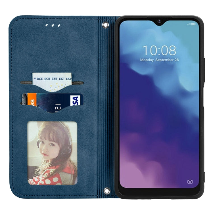 For ZTE V30 VITA Retro Skin Feel Business Magnetic Horizontal Flip Leather Case With Holder & Card Slots & Wallet & Photo Frame