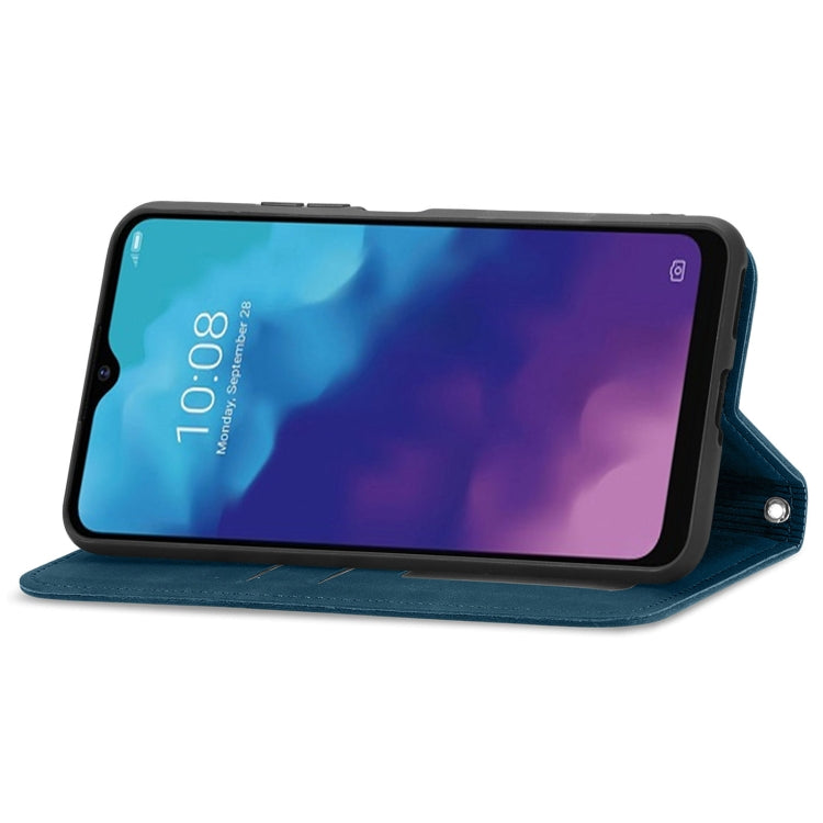 For ZTE V30 VITA Retro Skin Feel Business Magnetic Horizontal Flip Leather Case With Holder & Card Slots & Wallet & Photo Frame