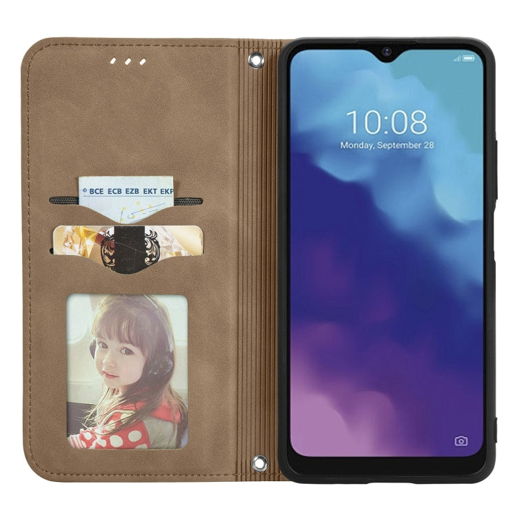 For ZTE V30 VITA Retro Skin Feel Business Magnetic Horizontal Flip Leather Case With Holder & Card Slots & Wallet & Photo Frame