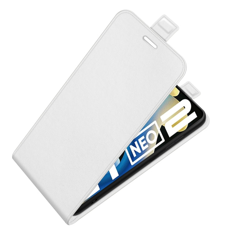 For OPPO Realme GT Neo2 R64 Texture Single Vertical Flip Leather Protective Case with Card Slots & Photo Frame