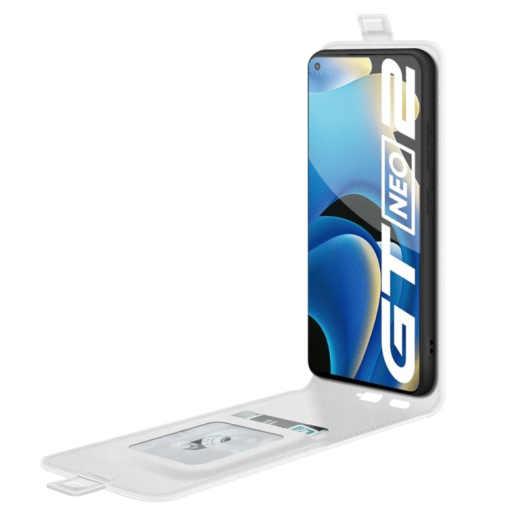 For OPPO Realme GT Neo2 R64 Texture Single Vertical Flip Leather Protective Case with Card Slots & Photo Frame