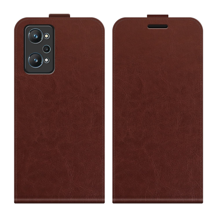 For OPPO Realme GT Neo2 R64 Texture Single Vertical Flip Leather Protective Case with Card Slots & Photo Frame