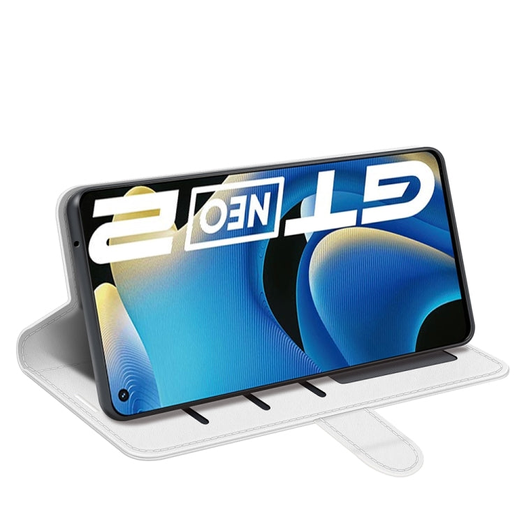 For OPPO Realme GT Neo2 R64 Texture Single Horizontal Flip Protective Case with Holder & Card Slots & Wallet& Photo Frame