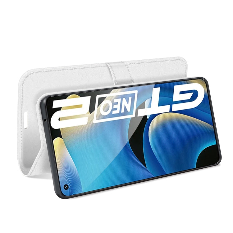 For OPPO Realme GT Neo2 R64 Texture Single Horizontal Flip Protective Case with Holder & Card Slots & Wallet& Photo Frame