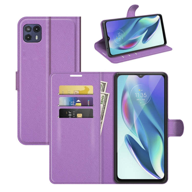 For Motorola Moto G50 5G Litchi Texture Horizontal Flip Protective Case with Holder & Card Slots & Wallet