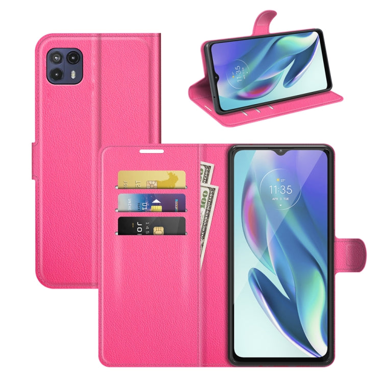 For Motorola Moto G50 5G Litchi Texture Horizontal Flip Protective Case with Holder & Card Slots & Wallet