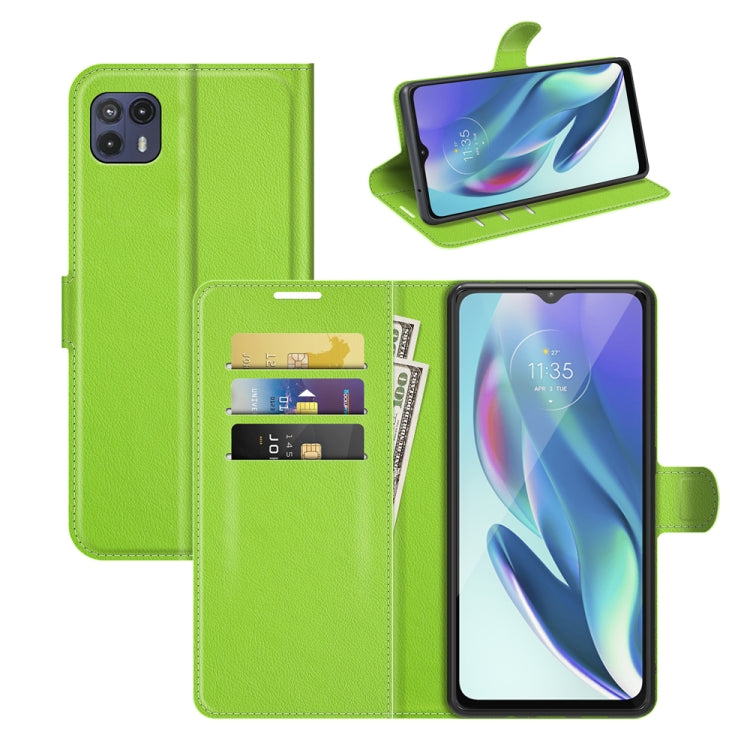For Motorola Moto G50 5G Litchi Texture Horizontal Flip Protective Case with Holder & Card Slots & Wallet