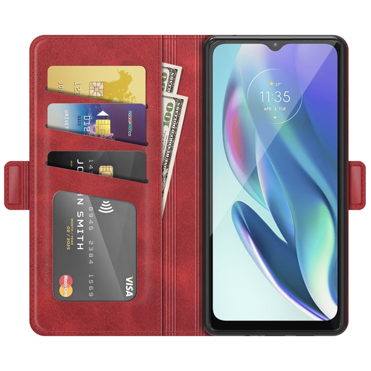 For Motorola Moto G50 5G Dual-side Magnetic Buckle Horizontal Flip Leather Case with Holder & Card Slots & Wallet