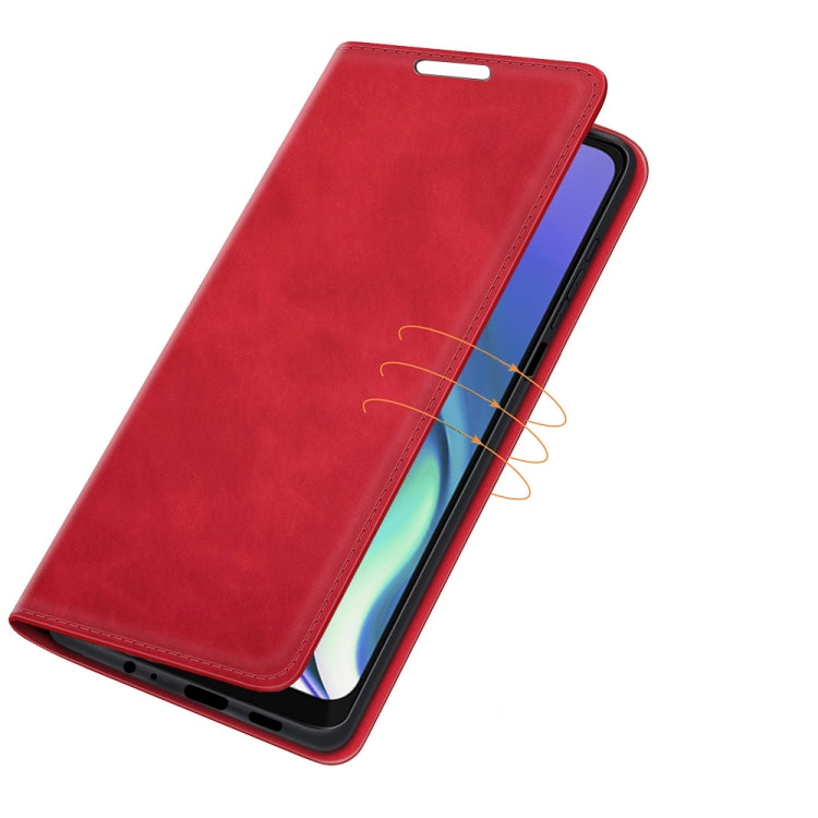 For Motorola Moto G50 5G Retro-skin Business Magnetic Suction Leather Case with Holder & Card Slots & Wallet