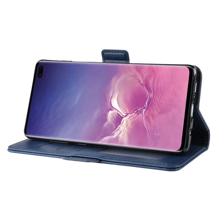Dual-side Magnetic Buckle Horizontal Flip Leather Case for Galaxy S10 Plus, with Holder & Card Slots & Wallet & Photo Frame