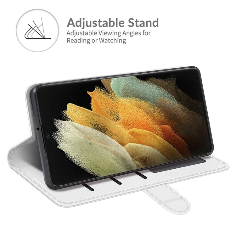 For Samsung Galaxy S22 Ultra 5G R64 Texture Single Horizontal Flip Protective Case with Holder & Card Slots & Wallet& Photo Frame