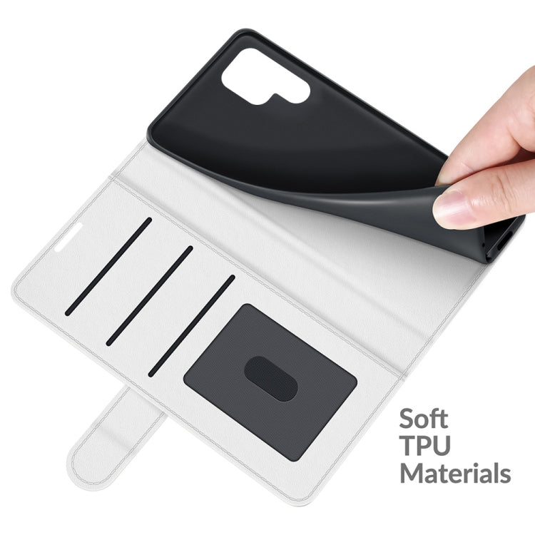 For Samsung Galaxy S22 Ultra 5G R64 Texture Single Horizontal Flip Protective Case with Holder & Card Slots & Wallet& Photo Frame