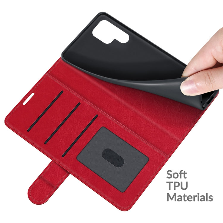 For Samsung Galaxy S22 Ultra 5G R64 Texture Single Horizontal Flip Protective Case with Holder & Card Slots & Wallet& Photo Frame