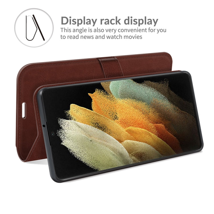 For Samsung Galaxy S22 Ultra 5G R64 Texture Single Horizontal Flip Protective Case with Holder & Card Slots & Wallet& Photo Frame