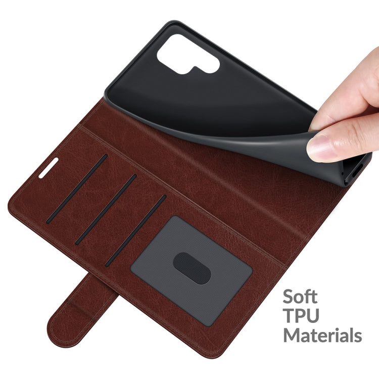 For Samsung Galaxy S22 Ultra 5G R64 Texture Single Horizontal Flip Protective Case with Holder & Card Slots & Wallet& Photo Frame
