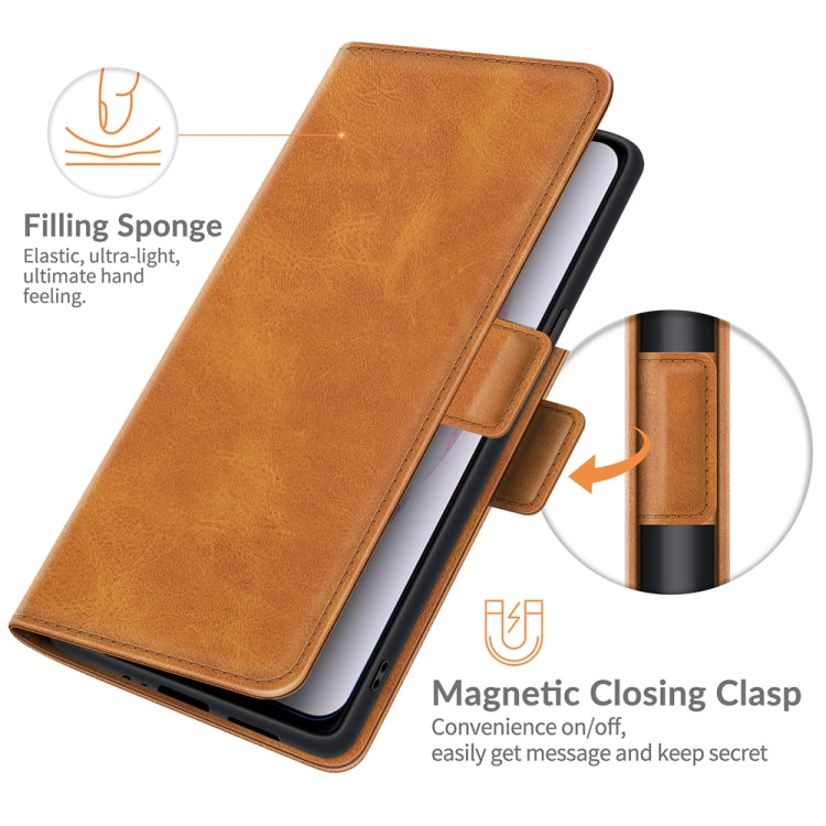 For Samsung Galaxy S22+ 5G Dual-side Magnetic Buckle Horizontal Flip Leather Case with Holder & Card Slots & Wallet