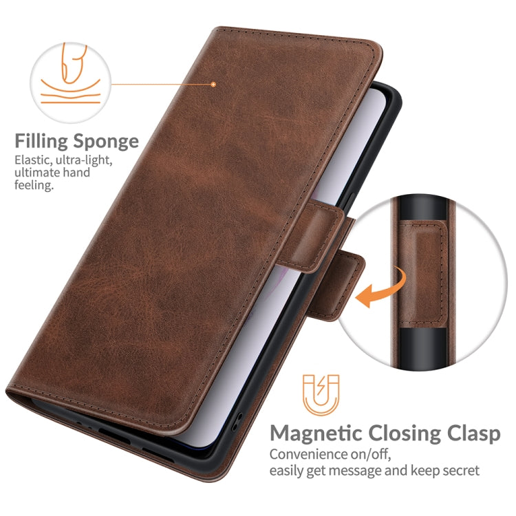 For Samsung Galaxy S22+ 5G Dual-side Magnetic Buckle Horizontal Flip Leather Case with Holder & Card Slots & Wallet