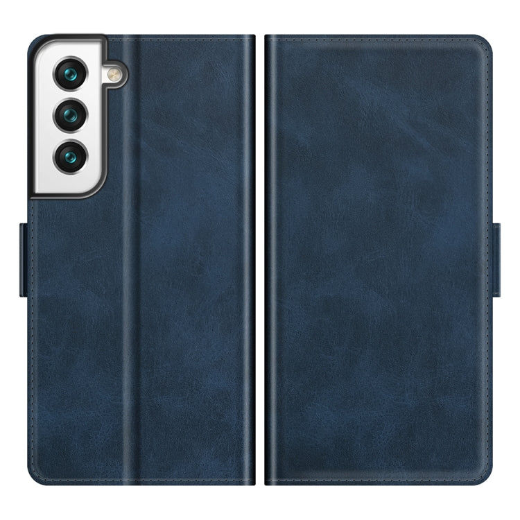 For Samsung Galaxy S22+ 5G Dual-side Magnetic Buckle Horizontal Flip Leather Case with Holder & Card Slots & Wallet