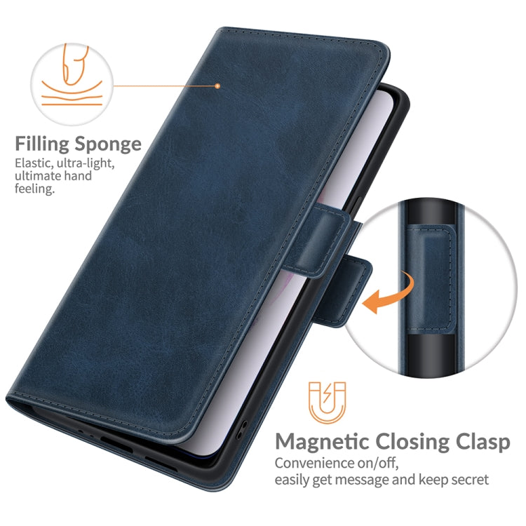 For Samsung Galaxy S22+ 5G Dual-side Magnetic Buckle Horizontal Flip Leather Case with Holder & Card Slots & Wallet