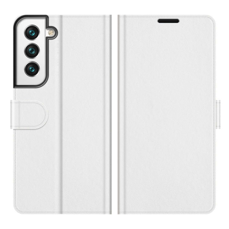 For Samsung Galaxy S22+ 5G R64 Texture Single Horizontal Flip Protective Case with Holder & Card Slots & Wallet& Photo Frame