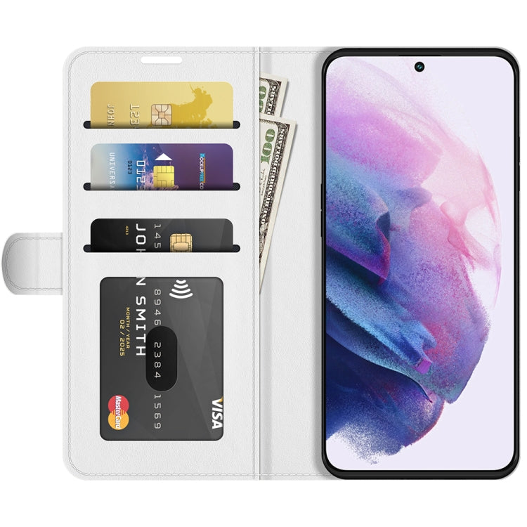 For Samsung Galaxy S22+ 5G R64 Texture Single Horizontal Flip Protective Case with Holder & Card Slots & Wallet& Photo Frame