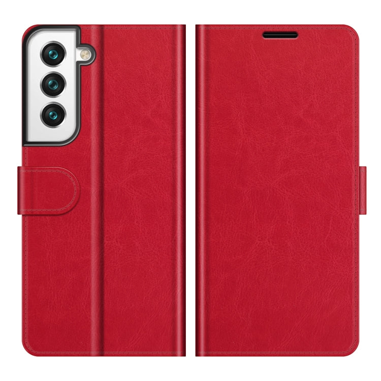 For Samsung Galaxy S22+ 5G R64 Texture Single Horizontal Flip Protective Case with Holder & Card Slots & Wallet& Photo Frame