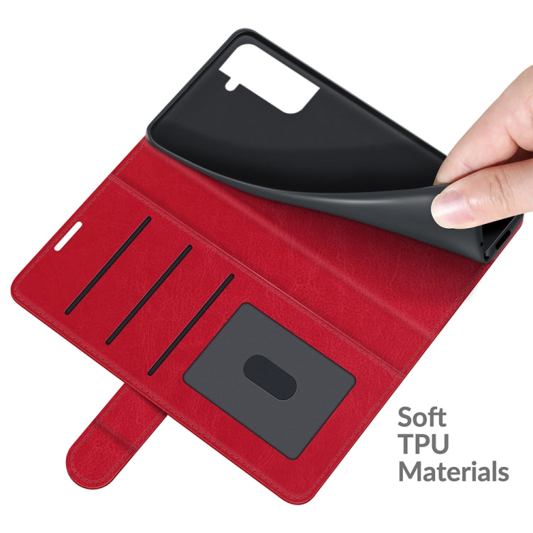 For Samsung Galaxy S22+ 5G R64 Texture Single Horizontal Flip Protective Case with Holder & Card Slots & Wallet& Photo Frame